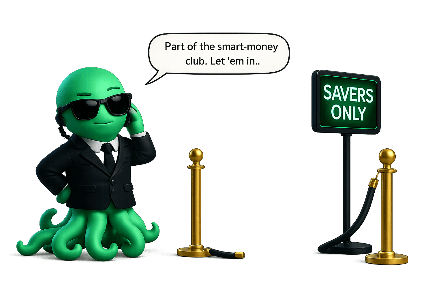 Otto greets a fellow saver