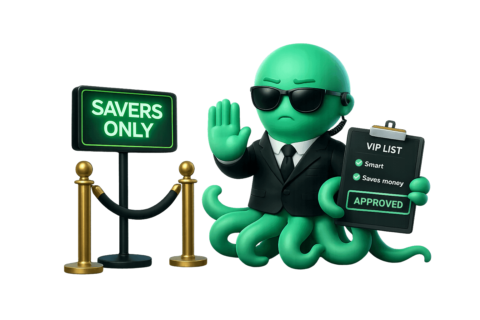Otto welcomes you to the savers club